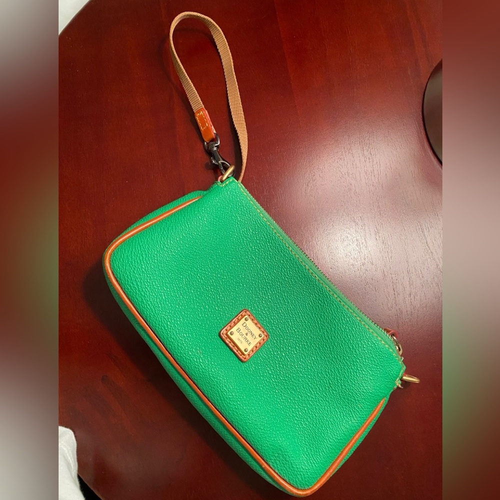 Dooney & Bourke Green Wristlet Bag